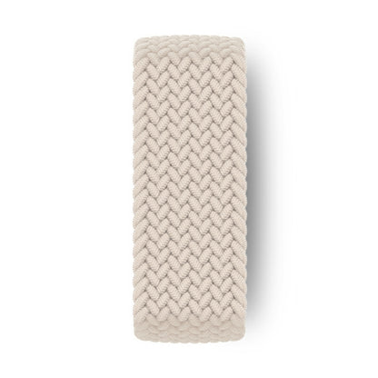 Nylon Single-turn Braided Watch Band For Apple Watch Ultra 49mm&Watch Ultra 2 49mm / Series 9&8&7 45mm / SE 3&SE 2&6&SE&5&4 44mm / 3&2&1 42mm, Length:L 170mm (Starlight) by buy2fix