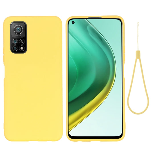 For Xiaomi Mi 10T / 10T Pro 5G / Redmi K30T / Redmi K30S Pure Color Liquid Silicone Shockproof Full Coverage Case(Yellow) - Xiaomi Cases by buy2fix | Online Shopping UK | buy2fix