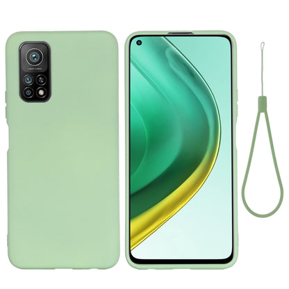 For Xiaomi Mi 10T / 10T Pro 5G / Redmi K30T / Redmi K30S Pure Color Liquid Silicone Shockproof Full Coverage Case(Green) by buy2fix