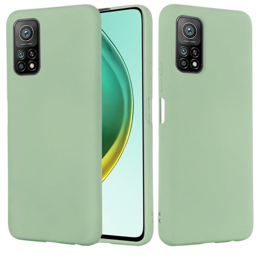 For Xiaomi Mi 10T / 10T Pro 5G / Redmi K30T / Redmi K30S Pure Color Liquid Silicone Shockproof Full Coverage Case(Green) - Xiaomi Cases by buy2fix | Online Shopping UK | buy2fix