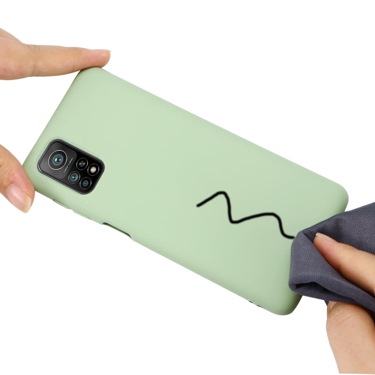 For Xiaomi Mi 10T / 10T Pro 5G / Redmi K30T / Redmi K30S Pure Color Liquid Silicone Shockproof Full Coverage Case(Green) by buy2fix