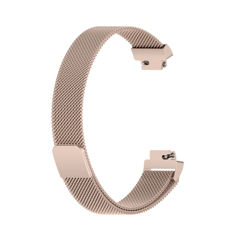 For Fitbit Inspire 2 Milanese  Watch Band, Size:L(Champagne Gold) - Watch Bands by buy2fix | Online Shopping UK | buy2fix