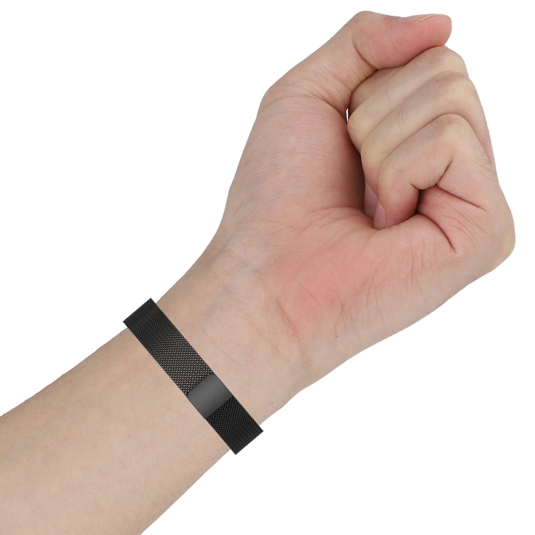 For Fitbit Inspire 2 Milanese  Watch Band, Size:L(Silver) - Watch Bands by buy2fix | Online Shopping UK | buy2fix
