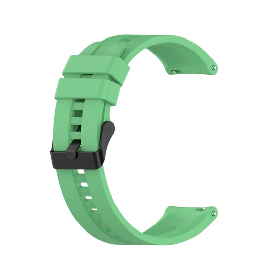For Huawei Watch GT 2 42mm Silicone Watch Band with Black Buckle(Mint Green) by buy2fix