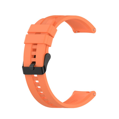 For Huawei Watch GT 2 42mm Silicone Watch Band with Black Buckle(Vibrant Orange) by buy2fix