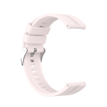 For Huawei Watch GT 2 42mm Silicone  Watch Band with Silver Buckle(Quicksand Pink) - Watch Bands by buy2fix | Online Shopping UK | buy2fix