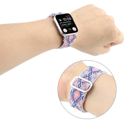 Metal Japanese Buckle Elastic Nylon Watch Band For Apple Watch Ultra 49mm&Watch Ultra 2 49mm / Series 9&8&7 45mm / SE 3&SE 2&6&SE&5&4 44mm / 3&2&1 42mm(7) by buy2fix