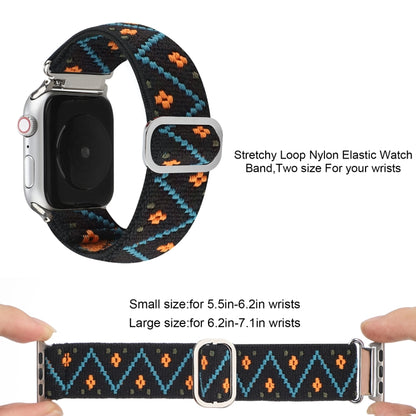 Metal Japanese Buckle Elastic Nylon Watch Band For Apple Watch Ultra 49mm&Watch Ultra 2 49mm / Series 9&8&7 45mm / SE 3&SE 2&6&SE&5&4 44mm / 3&2&1 42mm(8) by buy2fix