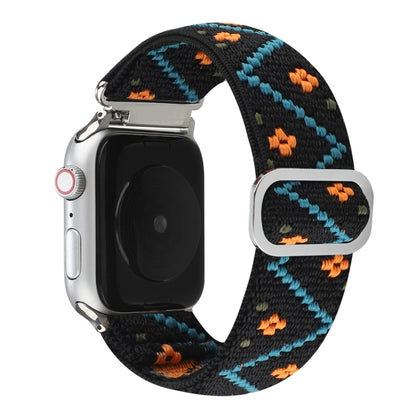 Metal Japanese Buckle Elastic Nylon Watch Band For Apple Watch Series 9&8&7 41mm / SE 3&SE 2&6&SE&5&4 40mm / 3&2&1 38mm(8) by buy2fix