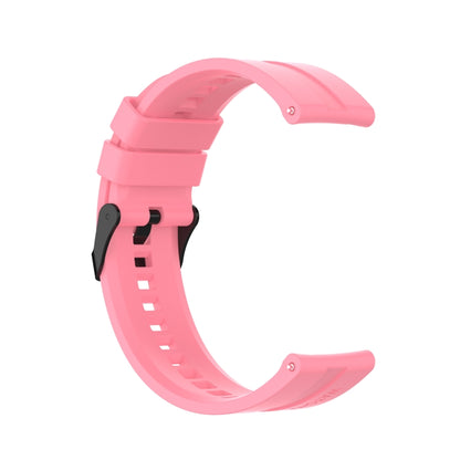 For Huawei Watch GT 2 46mm Silicone Watch Band with Black Buckle(Pink) by buy2fix