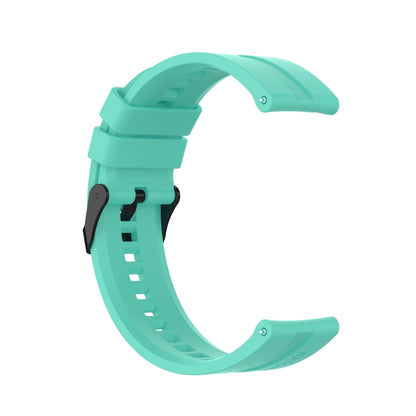 For Huawei Watch GT 2 46mm Silicone Watch Band with Black Buckle(Aurora Blue) by buy2fix