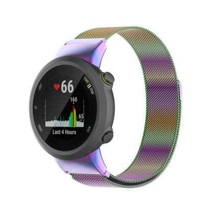 For Garmin Forerunner 45 / 45S / Swim 2 Milanese Watch Band(Colorful) - Watch Bands by buy2fix | Online Shopping UK | buy2fix