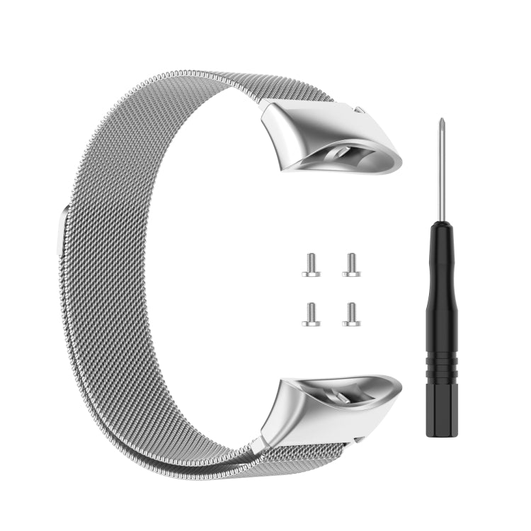 For Garmin Forerunner 45 / 45S / Swim 2 Milanese Watch Band(Silver) - Watch Bands by buy2fix | Online Shopping UK | buy2fix