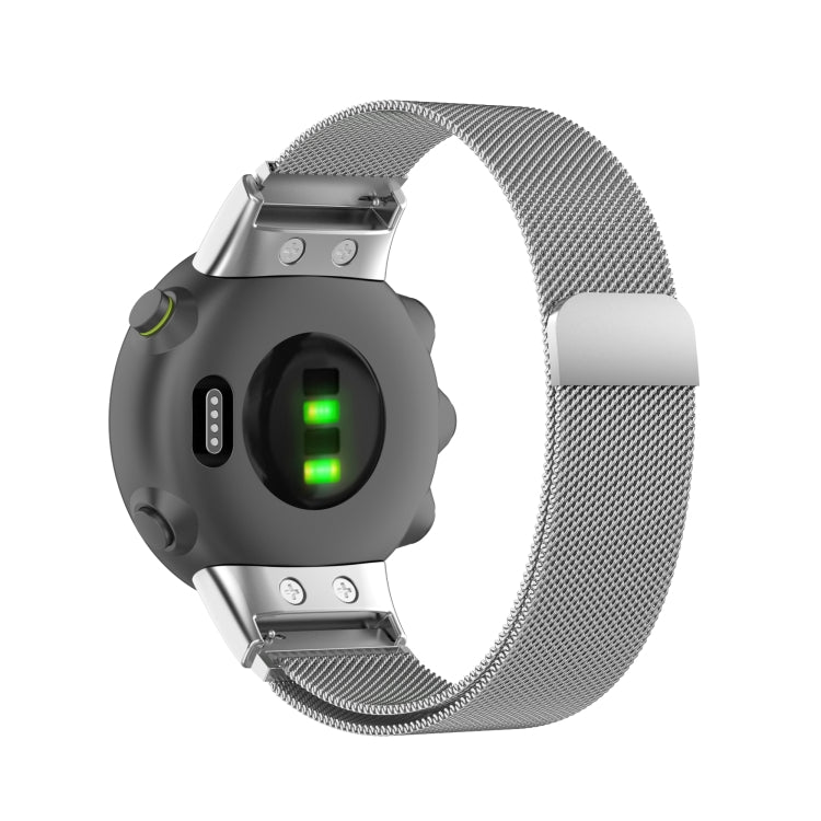 For Garmin Forerunner 45 / 45S / Swim 2 Milanese Watch Band(Silver) - Watch Bands by buy2fix | Online Shopping UK | buy2fix