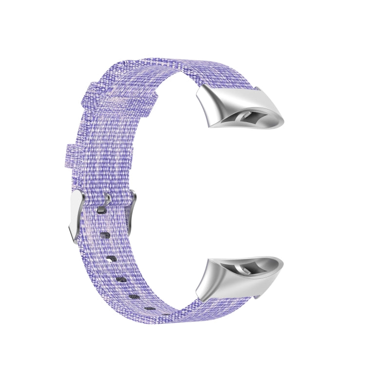 For Garmin Forerunner 45 / 45S / Swim 2 Universal Nylon Canvas Watch Band(Purple) by buy2fix