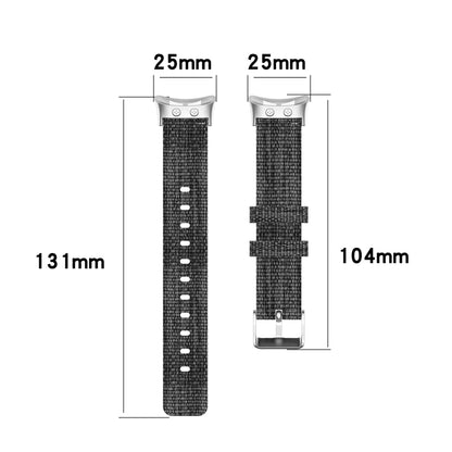 For Garmin Forerunner 45 / 45S / Swim 2 Universal Nylon Canvas Watch Band(Pink) - Watch Bands by buy2fix | Online Shopping UK | buy2fix
