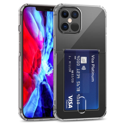 For iPhone 12 Pro Max TPU Transparent Protective Case with Card Slots(Transparent) - iPhone 12 Pro Max Cases by buy2fix | Online Shopping UK | buy2fix