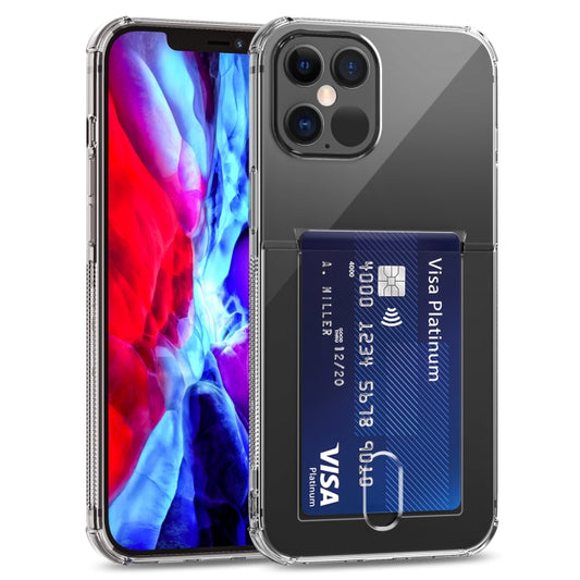 For iPhone 12 Pro Max TPU Transparent Protective Case with Card Slots(Transparent) - iPhone 12 Pro Max Cases by buy2fix | Online Shopping UK | buy2fix