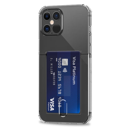 For iPhone 12 Pro Max TPU Transparent Protective Case with Card Slots(Transparent) - iPhone 12 Pro Max Cases by buy2fix | Online Shopping UK | buy2fix