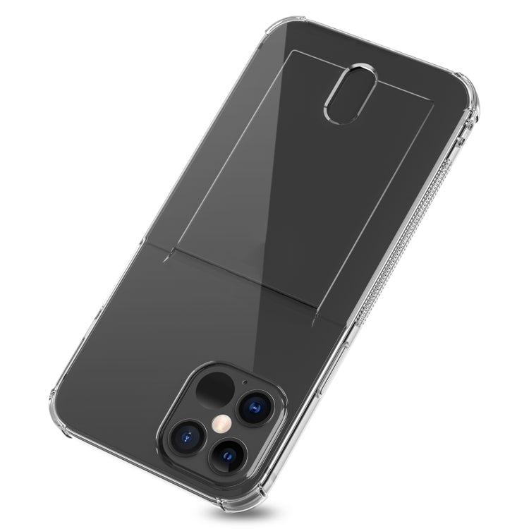 For iPhone 12 Pro Max TPU Transparent Protective Case with Card Slots(Transparent) - iPhone 12 Pro Max Cases by buy2fix | Online Shopping UK | buy2fix
