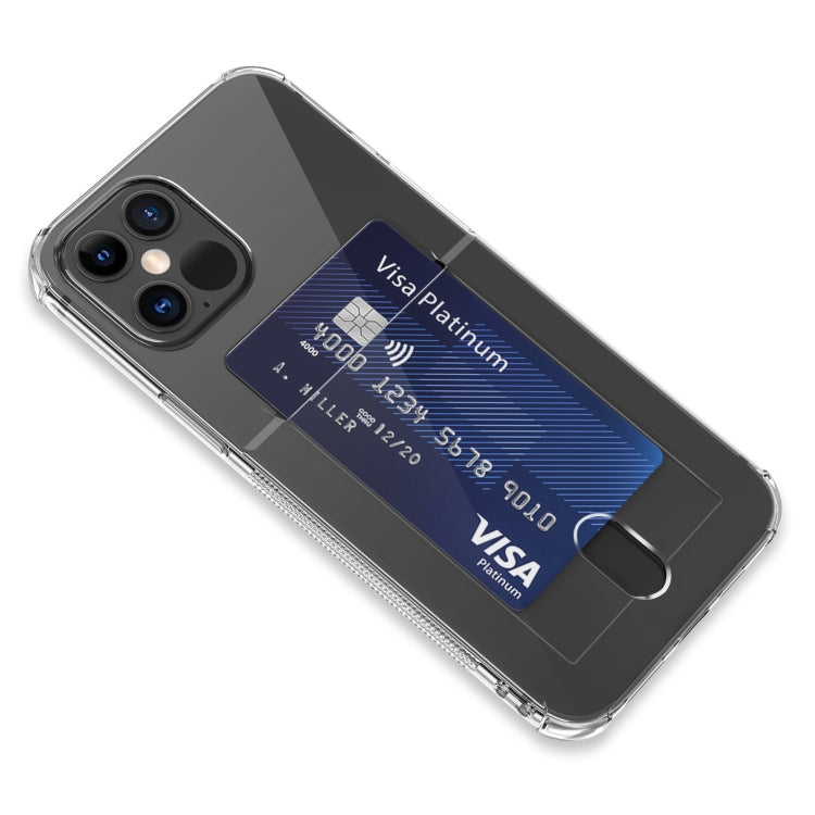 For iPhone 12 Pro Max TPU Transparent Protective Case with Card Slots(Transparent) - iPhone 12 Pro Max Cases by buy2fix | Online Shopping UK | buy2fix