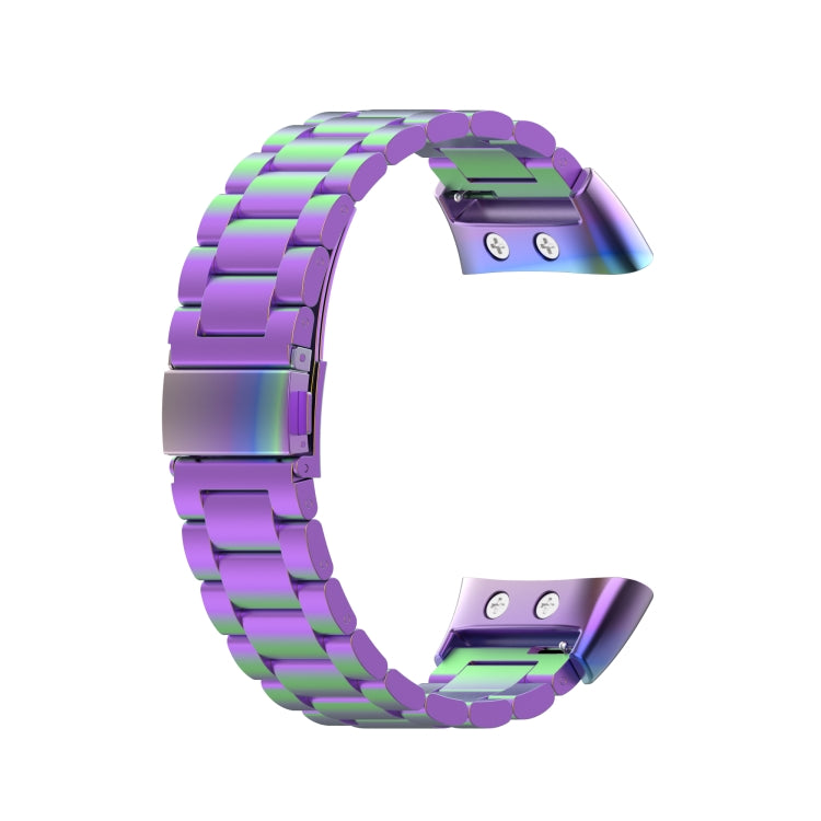 For Garmin Forerunner 45 / 45S / Swim 2 Universal Three Beads Stainless Steel Watch Band(Colorful) by buy2fix