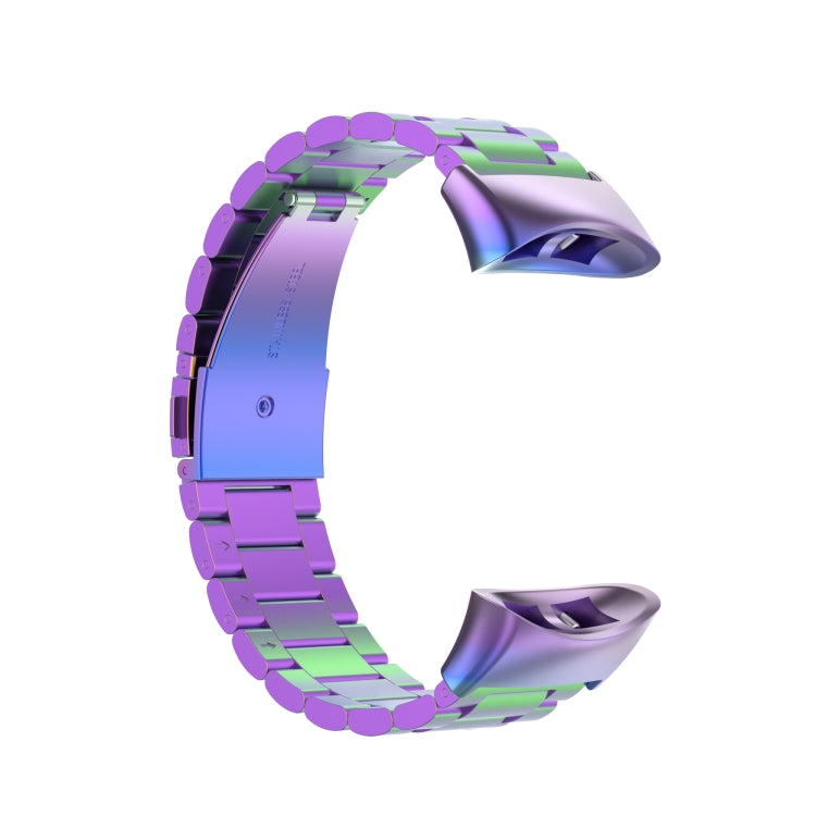 For Garmin Forerunner 45 / 45S / Swim 2 Universal Three Beads Stainless Steel Watch Band(Colorful) by buy2fix