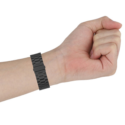 For Garmin Forerunner 45 / 45S / Swim 2 Universal Three Beads Stainless Steel Watch Band(Champagne Gold) by buy2fix