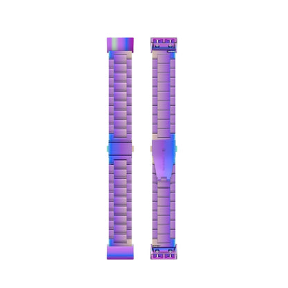 For Garmin Forerunner 35 / 30 Universal Three Beads Stainless Steel Watch Band(Colorful) - Watch Bands by buy2fix | Online Shopping UK | buy2fix