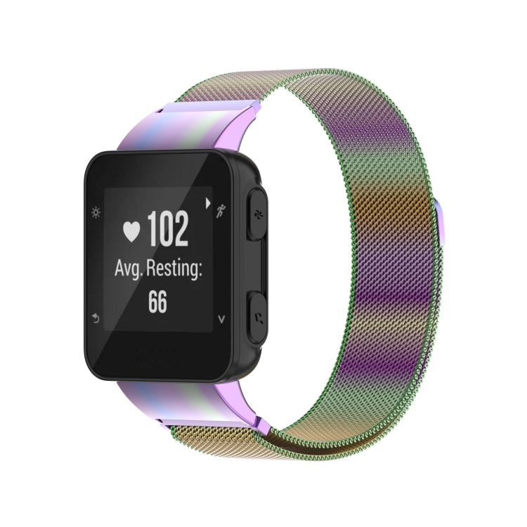 For Garmin Forerunner 35 / 30 Milanese Watch Band(Colorful) - Watch Bands by buy2fix | Online Shopping UK | buy2fix
