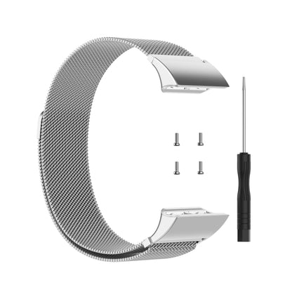 For Garmin Forerunner 35 / 30 Milanese Watch Band(Silver) - Watch Bands by buy2fix | Online Shopping UK | buy2fix
