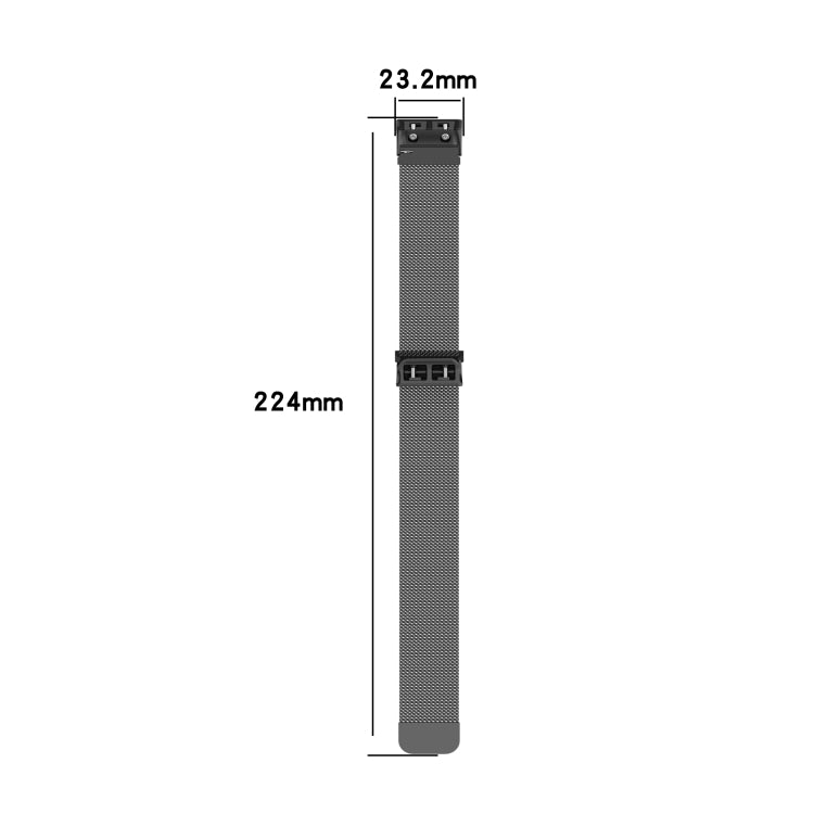 For Garmin Forerunner 35 / 30 Milanese Watch Band(Silver) - Watch Bands by buy2fix | Online Shopping UK | buy2fix