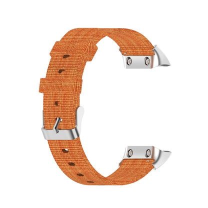 For Garmin Forerunner 35 / 30 Universal Nylon Canvas Watch Band(Orange) - Watch Bands by buy2fix | Online Shopping UK | buy2fix
