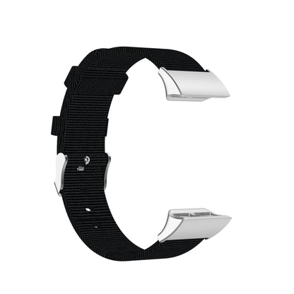 For Garmin Forerunner 35 / 30 Universal Nylon Canvas Watch Band(Black) by buy2fix