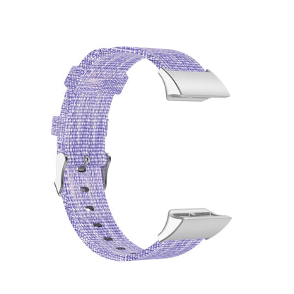 For Garmin Forerunner 35 / 30 Universal Nylon Canvas Watch Band(Purple) - Watch Bands by buy2fix | Online Shopping UK | buy2fix