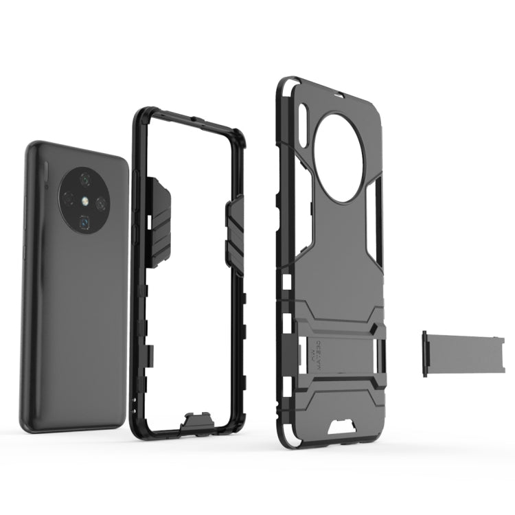 For Huawei Mate 30 PC + TPU Shockproof Protective Case with Holder(Black) - Huawei Cases by buy2fix | Online Shopping UK | buy2fix