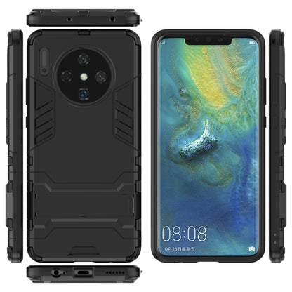 For Huawei Mate 30 PC + TPU Shockproof Protective Case with Holder(Black) - Huawei Cases by buy2fix | Online Shopping UK | buy2fix