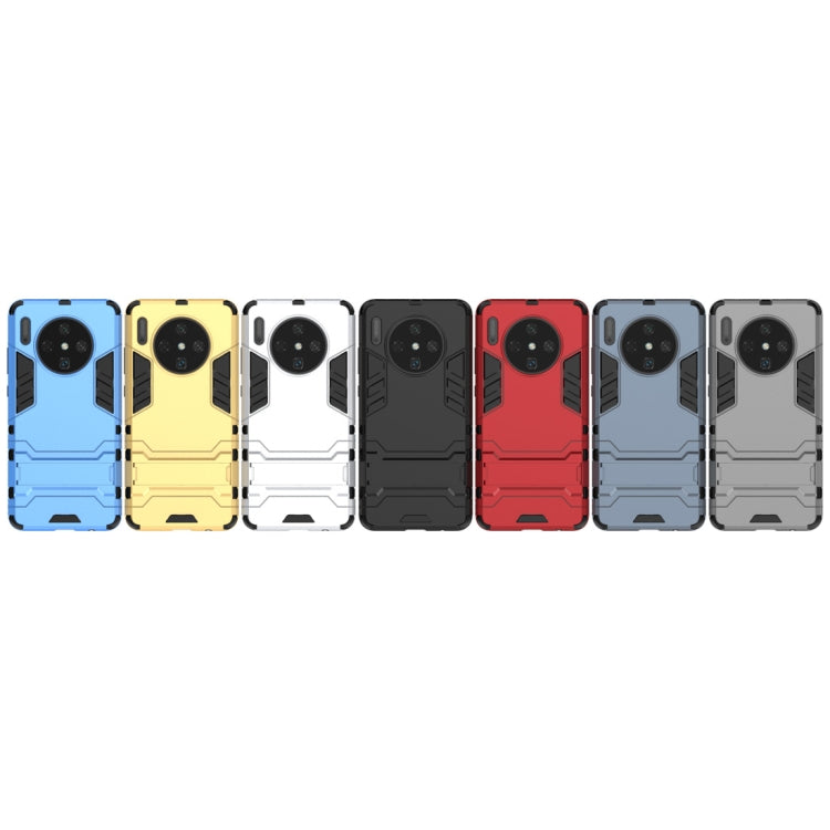 For Huawei Mate 30 PC + TPU Shockproof Protective Case with Holder(Black) - Huawei Cases by buy2fix | Online Shopping UK | buy2fix
