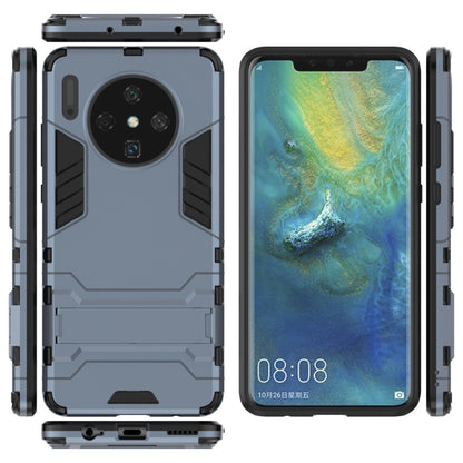 For Huawei Mate 30 PC + TPU Shockproof Protective Case with Holder(Navy Blue) - Huawei Cases by buy2fix | Online Shopping UK | buy2fix