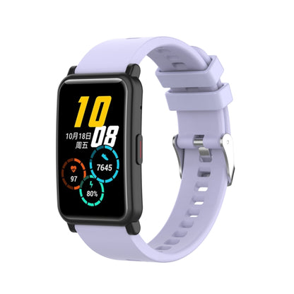 For Huawei Honor Watch ES Silicone Watch Band(Purple) by buy2fix
