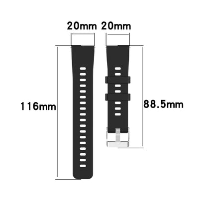 For Huawei Honor Watch ES Silicone Watch Band(Red) by buy2fix