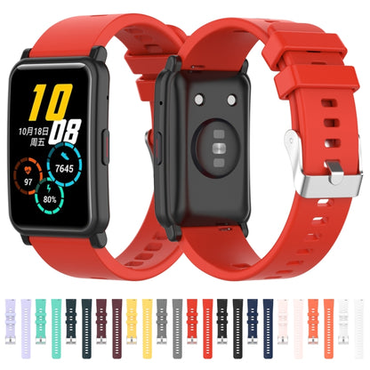 For Huawei Honor Watch ES Silicone Watch Band(Purple) by buy2fix
