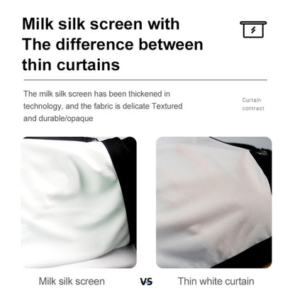 Folding Milk Silk Polyester Projector Film Curtain, Size:72 inch (16:9) Projection Area: 159 x 90cm - Film Curtains by buy2fix | Online Shopping UK | buy2fix