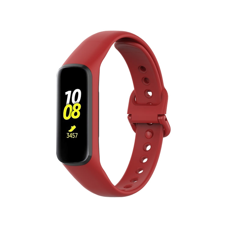 For Samsung Galaxy Fit 2 Silicone Watch Band(Red) - Watch Bands by buy2fix | Online Shopping UK | buy2fix