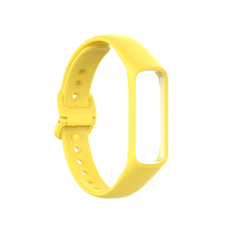 For Samsung Galaxy Fit 2 Silicone Watch Band(Yellow) - Watch Bands by buy2fix | Online Shopping UK | buy2fix
