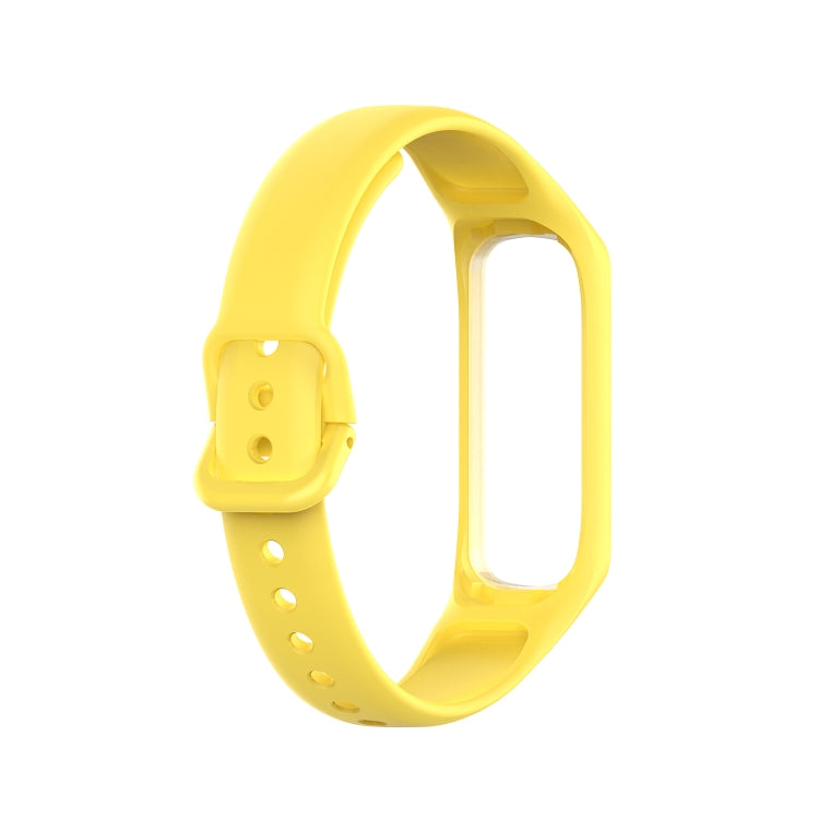 For Samsung Galaxy Fit 2 Silicone Watch Band(Yellow) - Watch Bands by buy2fix | Online Shopping UK | buy2fix