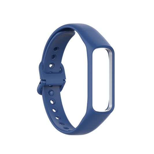 For Samsung Galaxy Fit 2 Silicone Watch Band(Dark Blue) - Watch Bands by buy2fix | Online Shopping UK | buy2fix
