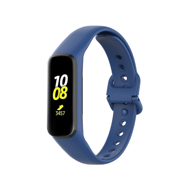 For Samsung Galaxy Fit 2 Silicone Watch Band(Dark Blue) - Watch Bands by buy2fix | Online Shopping UK | buy2fix