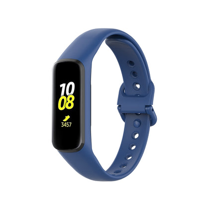 For Samsung Galaxy Fit 2 Silicone Watch Band(Dark Blue) - Watch Bands by buy2fix | Online Shopping UK | buy2fix