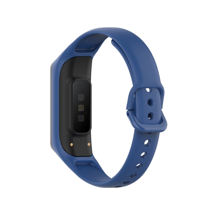 For Samsung Galaxy Fit 2 Silicone Watch Band(Dark Blue) - Watch Bands by buy2fix | Online Shopping UK | buy2fix